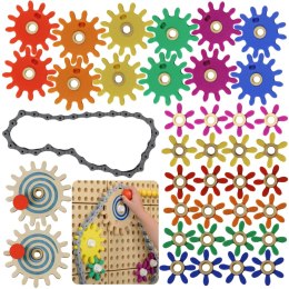 MASTERKIDZ Koła Zębate Zbuduj Własny Mechanizm - Tablica Naukowo-Kreatywna STEM