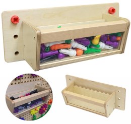 MASTERKIDZ Pojemnik Na Akcesoria Przezroczysta Ścianka - Tablica Naukowo-Edukacyjna STEM