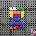 MASTERKIDZ Zestaw Kołeczki w kształcie figur geometrycznych 64szt do tablic STEM