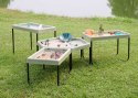 MASTERKIDZ Sześciokątny Stolik Sensoryczny Do Zabawy Piaskiem i Wodą Regulowany