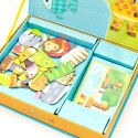 CLASSIC WORLD Układanka Magnetyczna Zwierzęta Tablica Klocki Puzzle Pamięć 60 el.