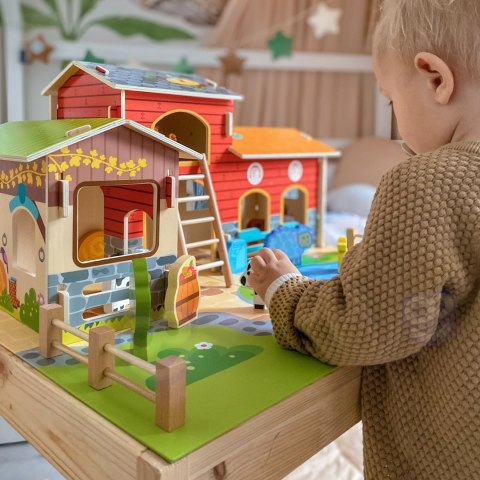 WOOPIE GREEN Mega Farma Figurki Zwierząt Stajnia Obora Kurnik 18 el.