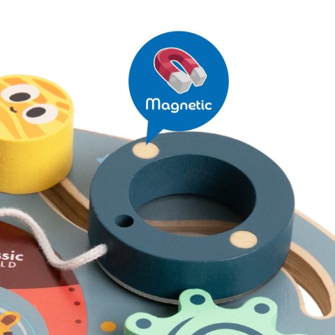 CLASSIC WORLD Tablica Manipulacyjna Wielofunkcyjna 6w1 Rakieta