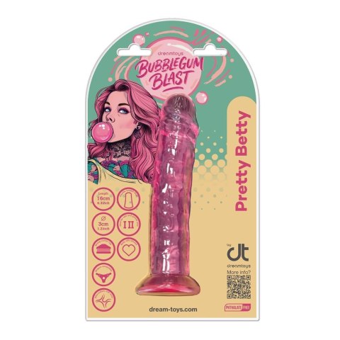 BUBBLEGUM BLAST PRETTY BETTY PINK CLASSIC JELLY 6,3 INCH DONG