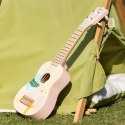 CLASSIC WORLD Drewniane Ukulele Gitara dla Dzieci Różowa