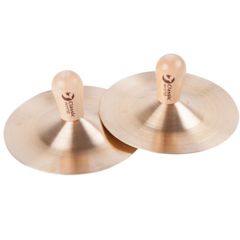CLASSIC WORLD EDU Instrument Muzyczny Talerze Perkusyjne (15 cm) dla Dzieci 2 szt.