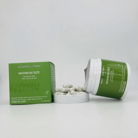 MAXIMUM SIZE - 60 Capsules