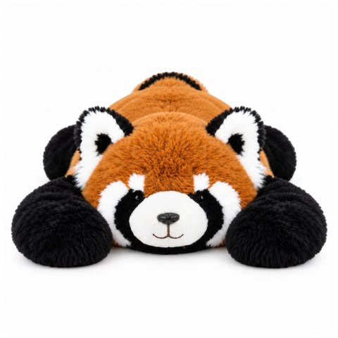 Pluszowa Panda Czerwona Przytulanka Maskotka Długie Łapy Czarno-Ruda 60cm