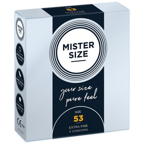 Condoms 53 Mm 3 Pieces Mister.Size