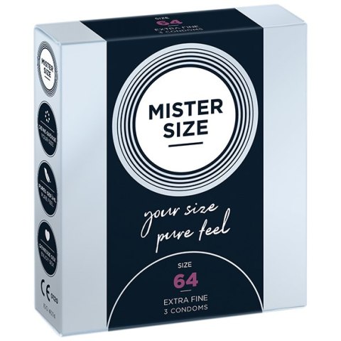Condoms 64 Mm 3 Pieces Mister.Size