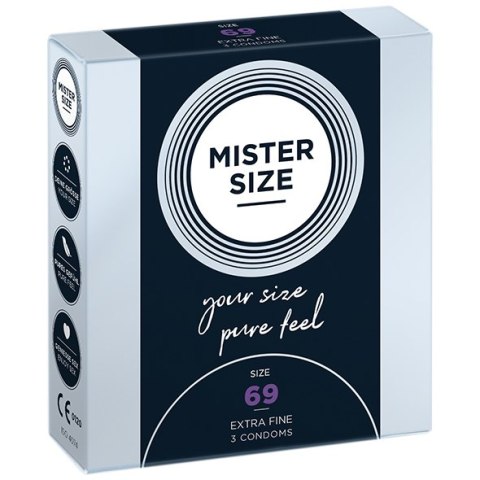 Condoms 69 Mm 3 Pieces Mister.Size