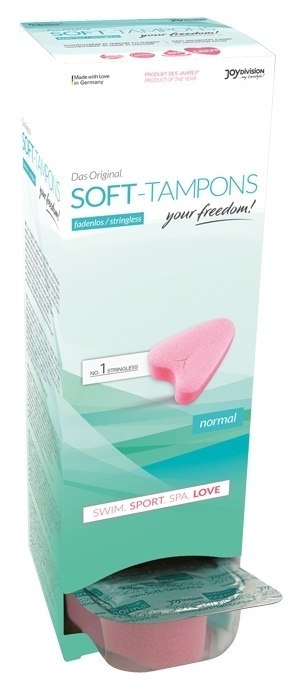 Tampony Bez Sznurka Soft Tampons Normal 10 Sztuk JoyDivision