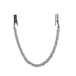Zaciski Na Sutki Fetish Fantasy Series Nipple Chain Clips Silver Pipedream