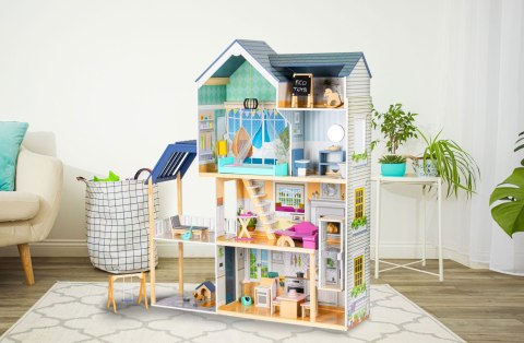 Domek dla lalek Rezydencja Maya 138 cm 28 elementów ECOTOYS