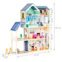 Domek dla lalek Rezydencja Maya 138 cm 28 elementów ECOTOYS