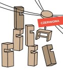 Gra integracyjna Wieża współpracy pojedyncza START czerwona