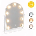 Lustro do makijażu ModernHome 30x40 cm LED 3 barwy