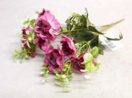 Bukiet AZALIA wys. 35 cm 5 łodyg 10 kwiatów 4,5 x 2 cm RÓŻÓWY HS-037C