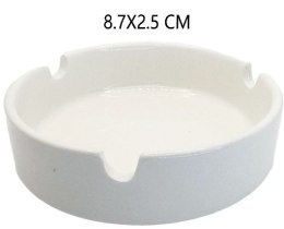 Popielniczka ceramiczna 8,7 x 2,5cm biała