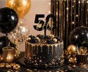 Topper na tort 50. urodziny „fifty" 9 x 12cm PF-TO50