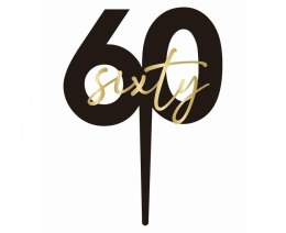Topper na tort 60. urodziny „sixty