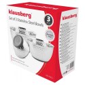 KOMPLET STALOWYCH MISEK KUCHENNYCH 16/20/22 cm KLAUSBERG KB-9053