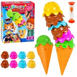 Gra Zabawa Zręcznościowa Lody w Wafelku Wieża Piramidka Gałki Lodów