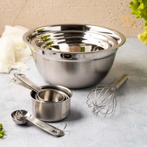 KOMPLET STALOWYCH MISEK KUCHENNYCH 18/22/26 cm MIARKI KINGHOFF KH-2076
