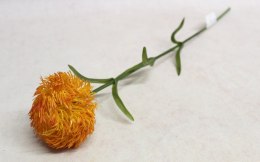 Kwiat ala CZOSNEK silikonowy wys.60cm główka 7 x 5cm ŻÓŁTO-POMARAŃCZOWY LAP-155C