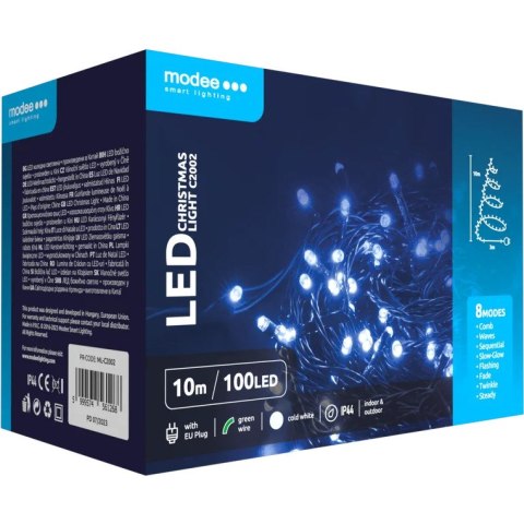 Lampki choinkowe MODEE 10m zimna barwa 100LED ML-C2002