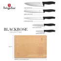 ZESTAW 5 NOŻY KUCHENNYCH Z DESKĄ BERLINGER HAUS BH-2963 BLACK ROSE