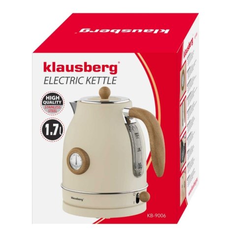 CZAJNIK ELEKTRYCZNY 1,7L Z TERMOMETREM KLAUSBERG KB-9006 RETRO