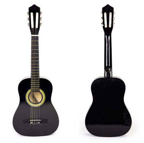Gitara dla dzieci duża 6 strun drewniana ECOTOYS z możliwością strojenia