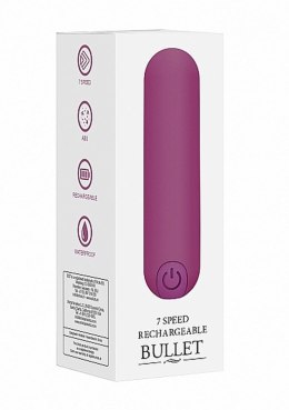 10 Speed Rechargeable Bullet Purple – Mini wibrator 10 trybów