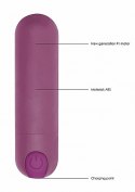 10 Speed Rechargeable Bullet Purple – Mini wibrator 10 trybów