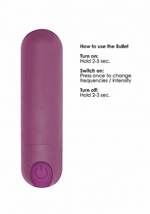 10 Speed Rechargeable Bullet Purple – Mini wibrator 10 trybów