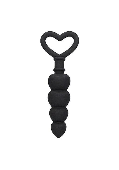 Anal Love Beads Black – Elastyczne kulki analne do penetracji
