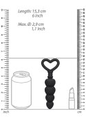 Anal Love Beads Black – Elastyczne kulki analne do penetracji