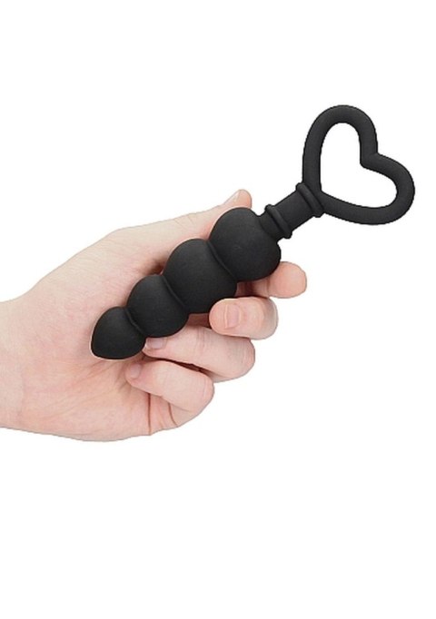 Anal Love Beads Black – Elastyczne kulki analne do penetracji