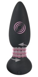 Korek analny rotujący zatyczka pilot 14cm 7trybów