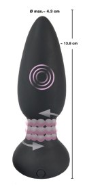Korek analny rotujący zatyczka pilot 14cm 7trybów