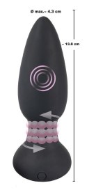Korek analny rotujący zatyczka pilot 14cm 7trybów