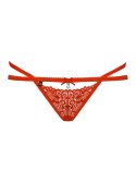 Czerwone koronkowe stringi erotyka obsessive s/m