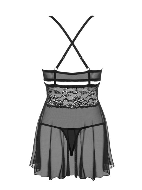 Koszulka erotyczna komplet stringi 838-bab-1 l/xl
