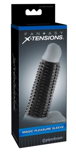 FXTM Pleasure Sleeve Dark – elastyczny sleeve i masturbator 13,9 cm