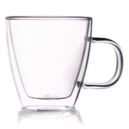 SZKLANKA TERMICZNA 180ml Z PODWÓJNĄ SCIANKĄ DO KAWY