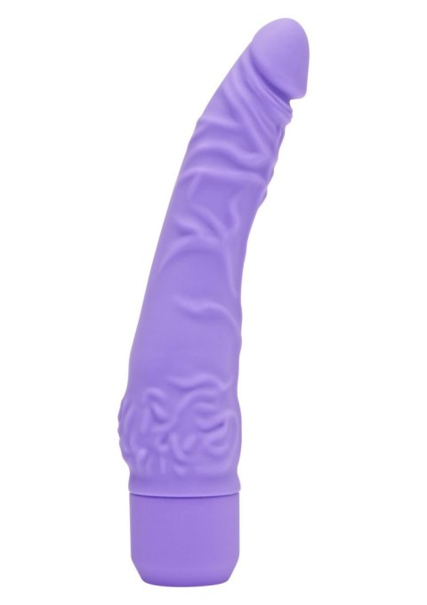 Realistyczny Wibrator Silikonowy 21 cm Fioletowy 7 Trybów Twist-Cap