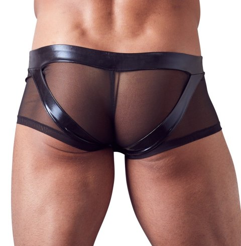 Męskie Spodnie z Pierścieniem Cock Ring XL Wet Look Powernet