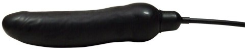 Nadmuchiwane czarne dildo penis z lateksu 25 cm