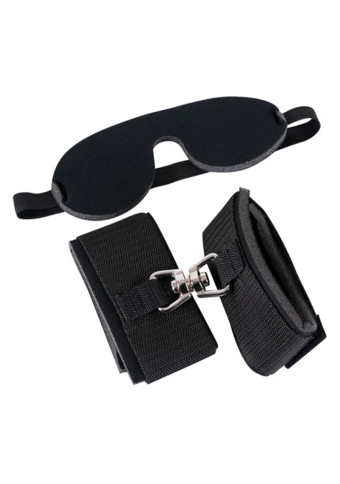 Mini zestaw BDSM kajdanki opaska na oczy bondage regulowane